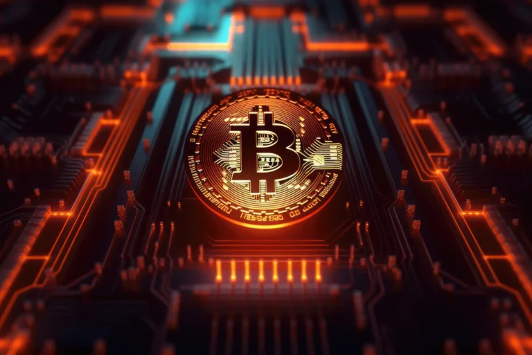 bitcoin-logo-in-mining-rig-computer-chip-free-photo