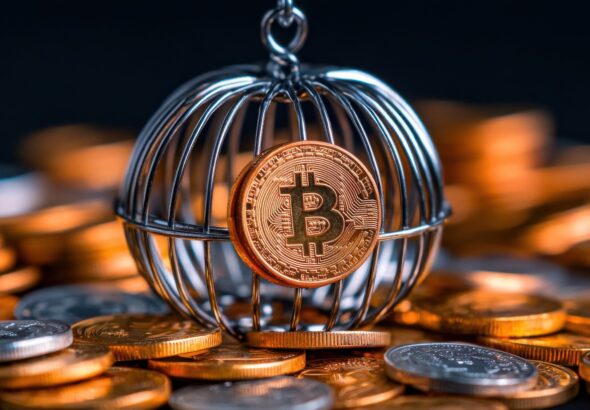 385 Financial freedom, open cage with coins, 8K, Style By iDea24Club