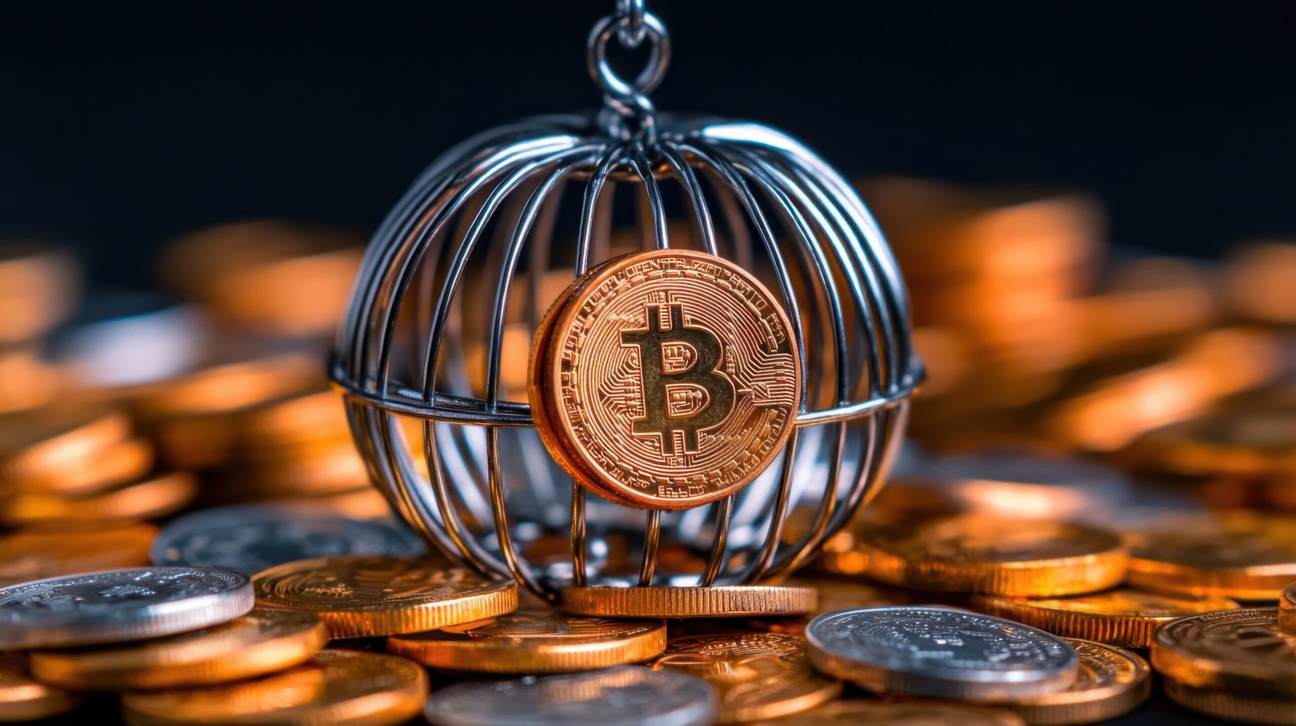 385 Financial freedom, open cage with coins, 8K, Style By iDea24Club