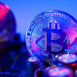 Bitcoin and semiconductor. Represent mining in Cryptocurrency ca